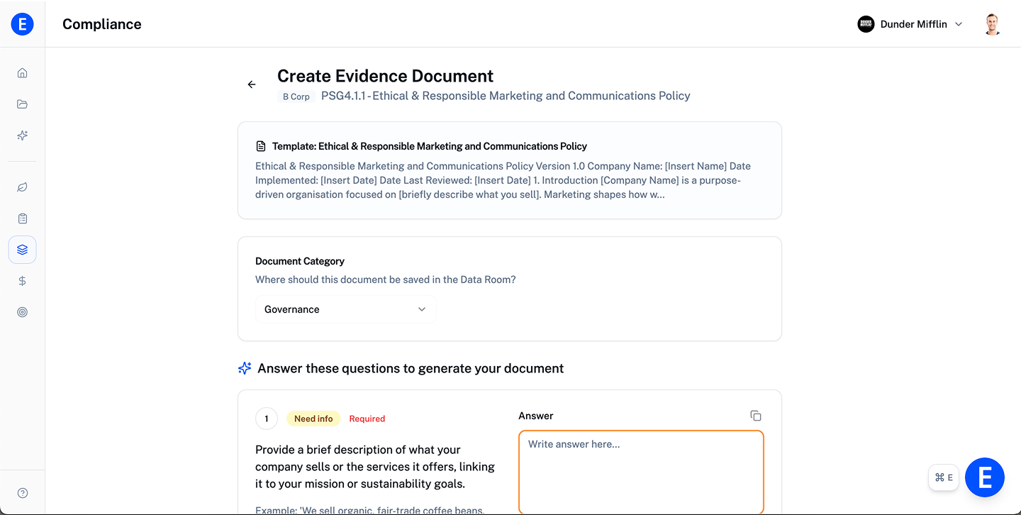Policy Creation