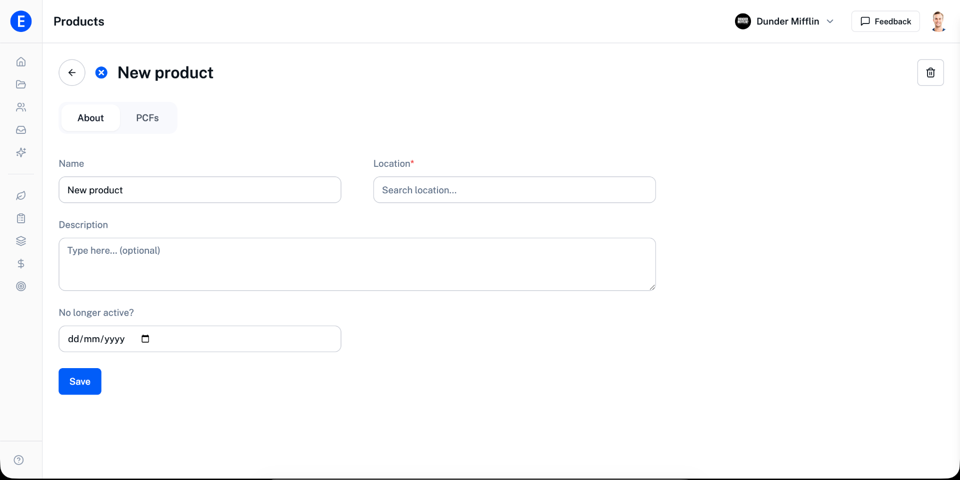 Product Carbon Data